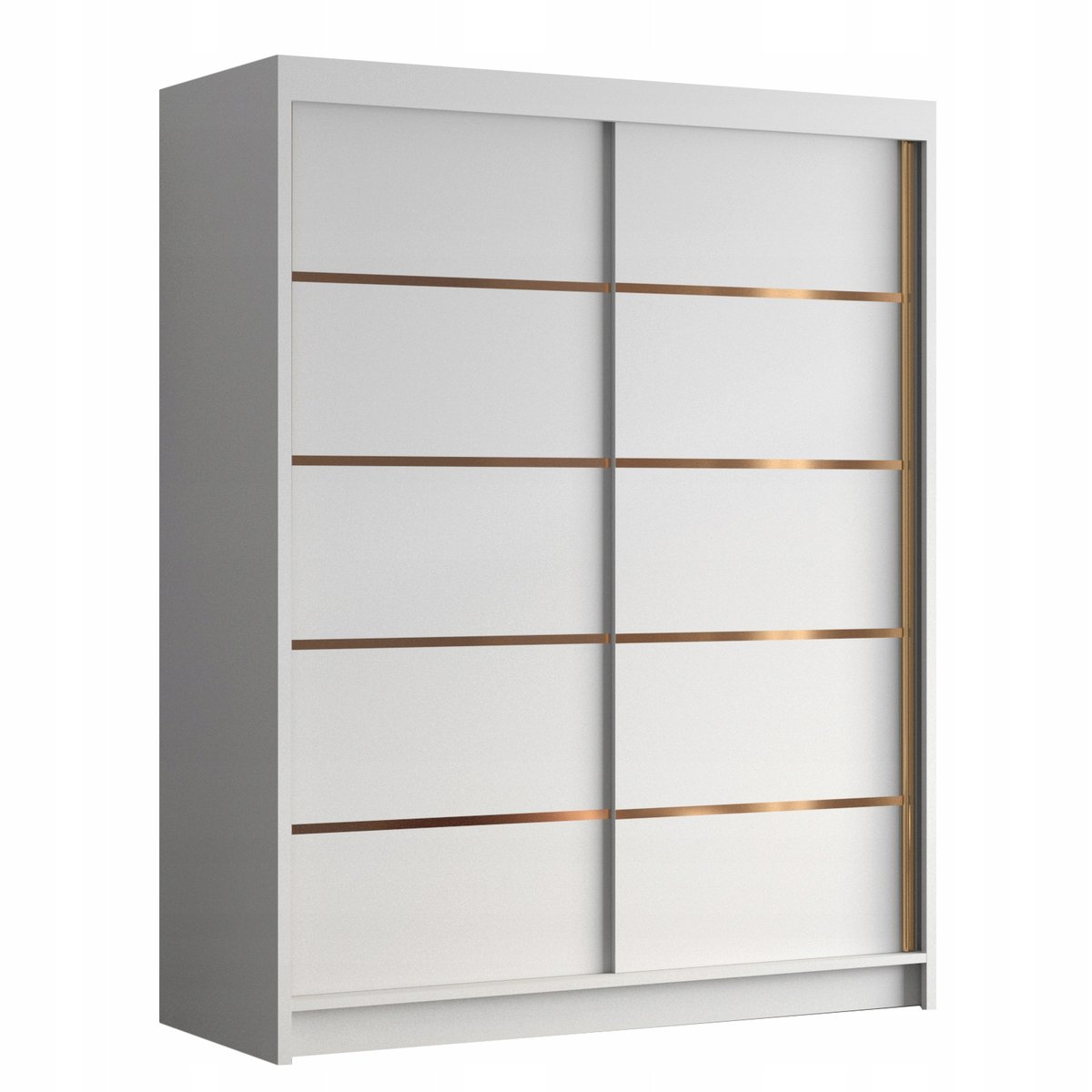 SZAFA przesuwna z półkami drążkiem 150 cm ZIA IV duża pojemna GARDEROBA