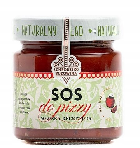 Sos do pizzy 215 ml włoska receptura czysty skład 100 procent naturalny