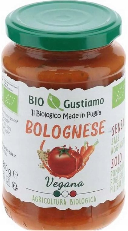 Sos boloński wegański ekologiczny Sugo Bolognese Vegano 350g Bio Gustiamo
