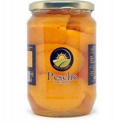 Brzoskwinie w syropie premium słoik Pesche gialle 700g - Bonta di Campo