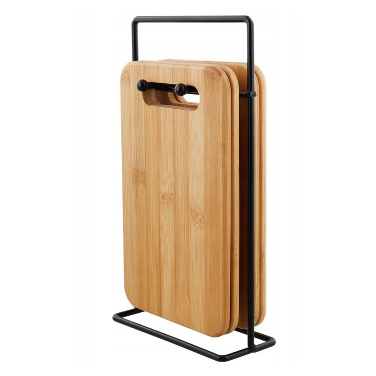 Zestaw desek do krojenia na stojaku Uchwyt na deskę bambusową do krojenia