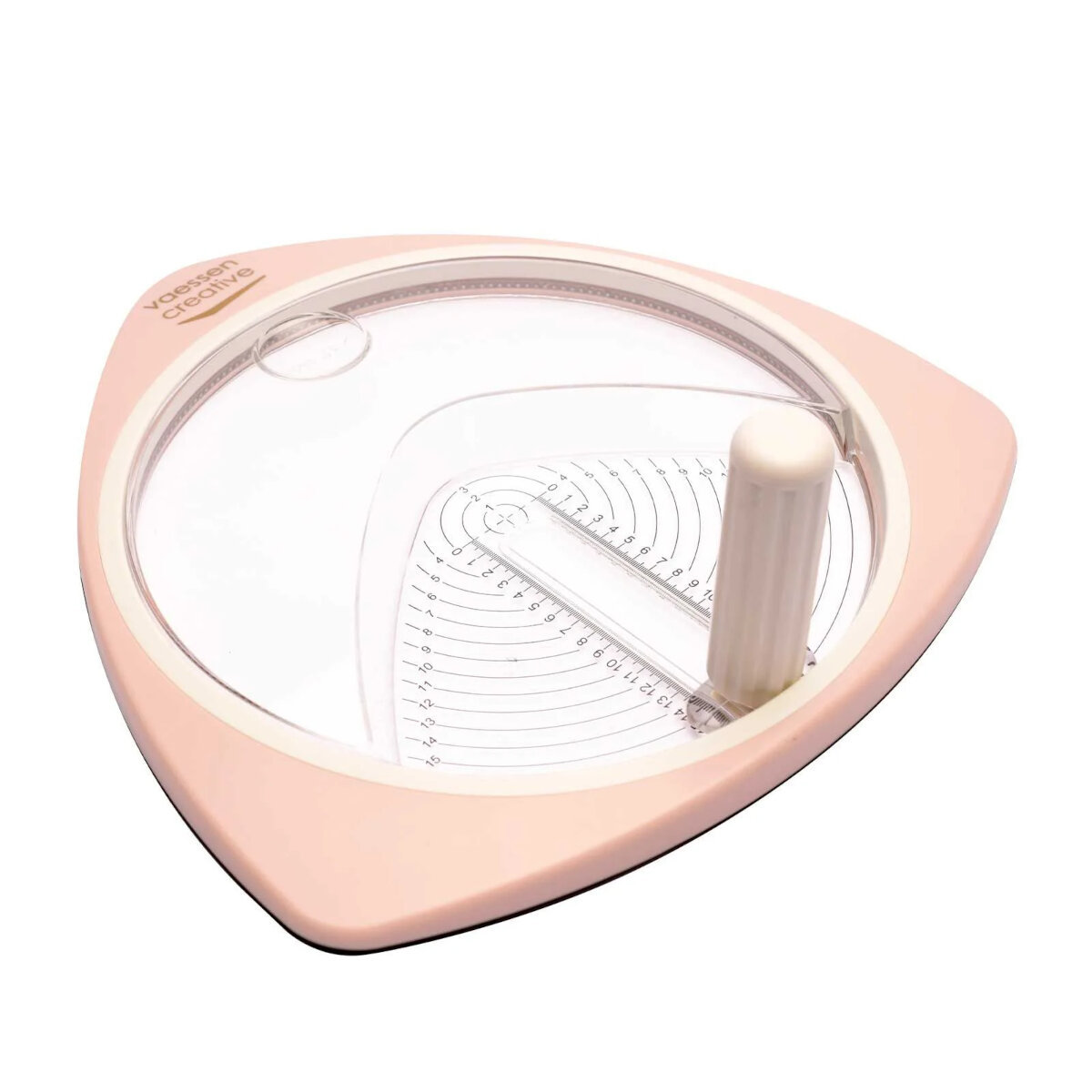 Wycinarka do kółek z papieru różowa • 15 cm • vaessen creative