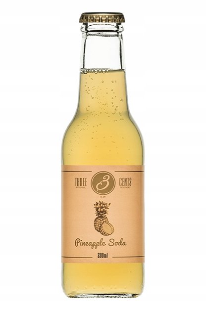 Napój gazowany ananas Pineapple Soda 200ml - Three Cents Coca Cola