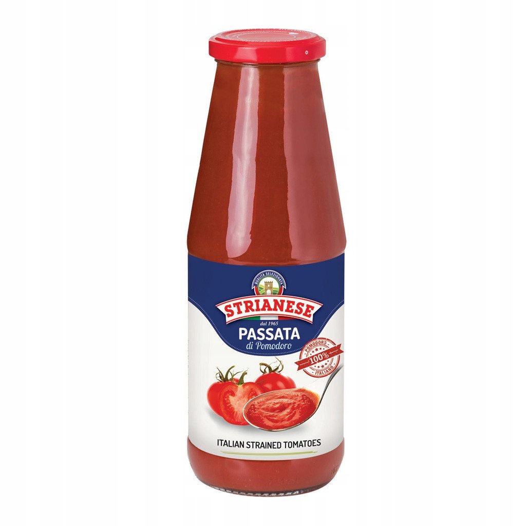 passata 680g - Strianese 100% pomidorów bez soli włoska pomidory niesolone