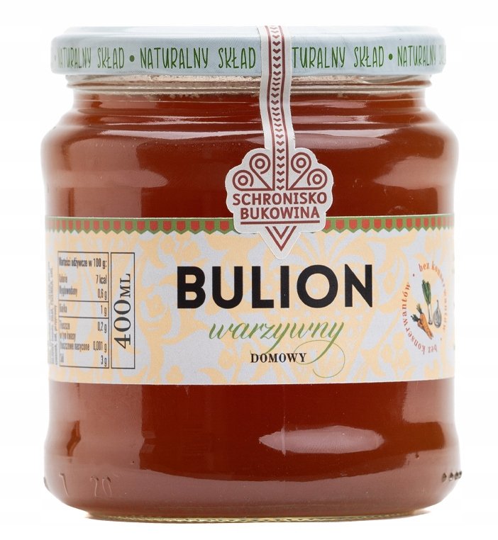 Bulion warzywny 400ml naturalny bez mięsa Alternatywa dla kostki rosołowe