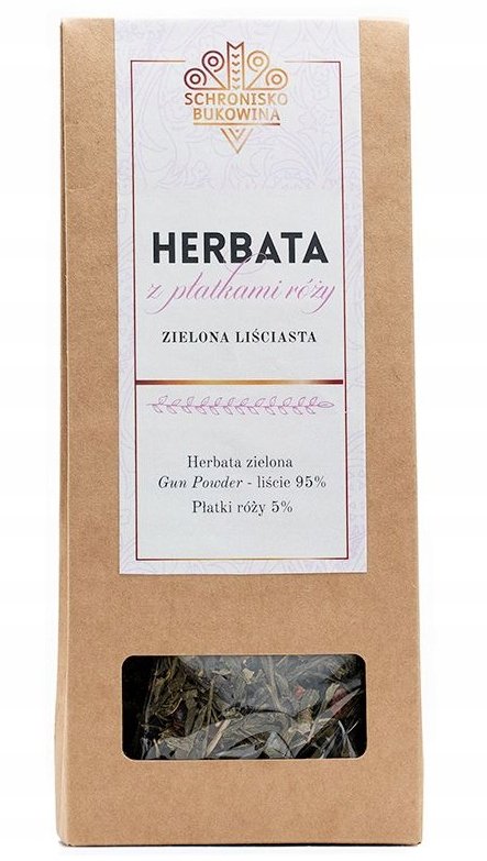 Herbata zielona z różą