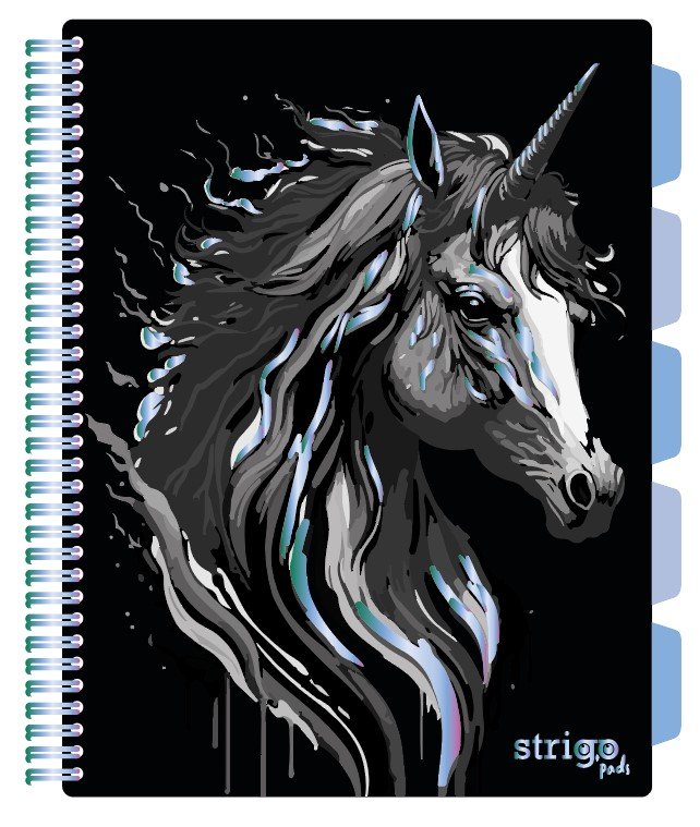 Kołozeszyt STRIGO PADS Project Book A4 kratka Unicorn