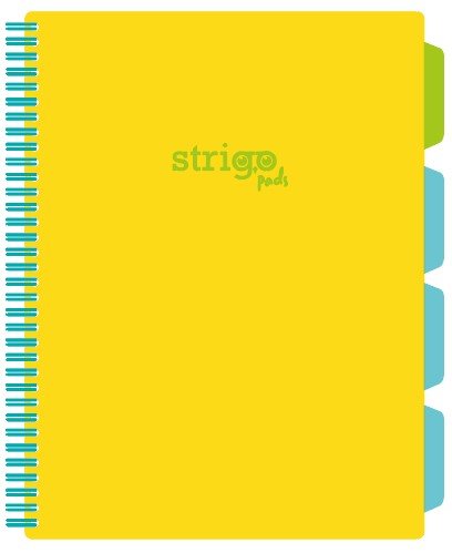 Kołozeszyt STRIGO PADS Project Book B5 kratka Neon żółty