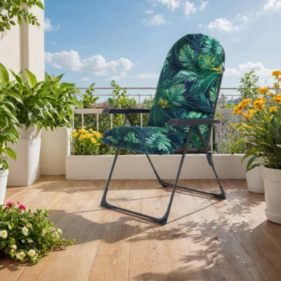 Fotel ogrodowy Samar K1 59 x 70 x 104 cm zielony