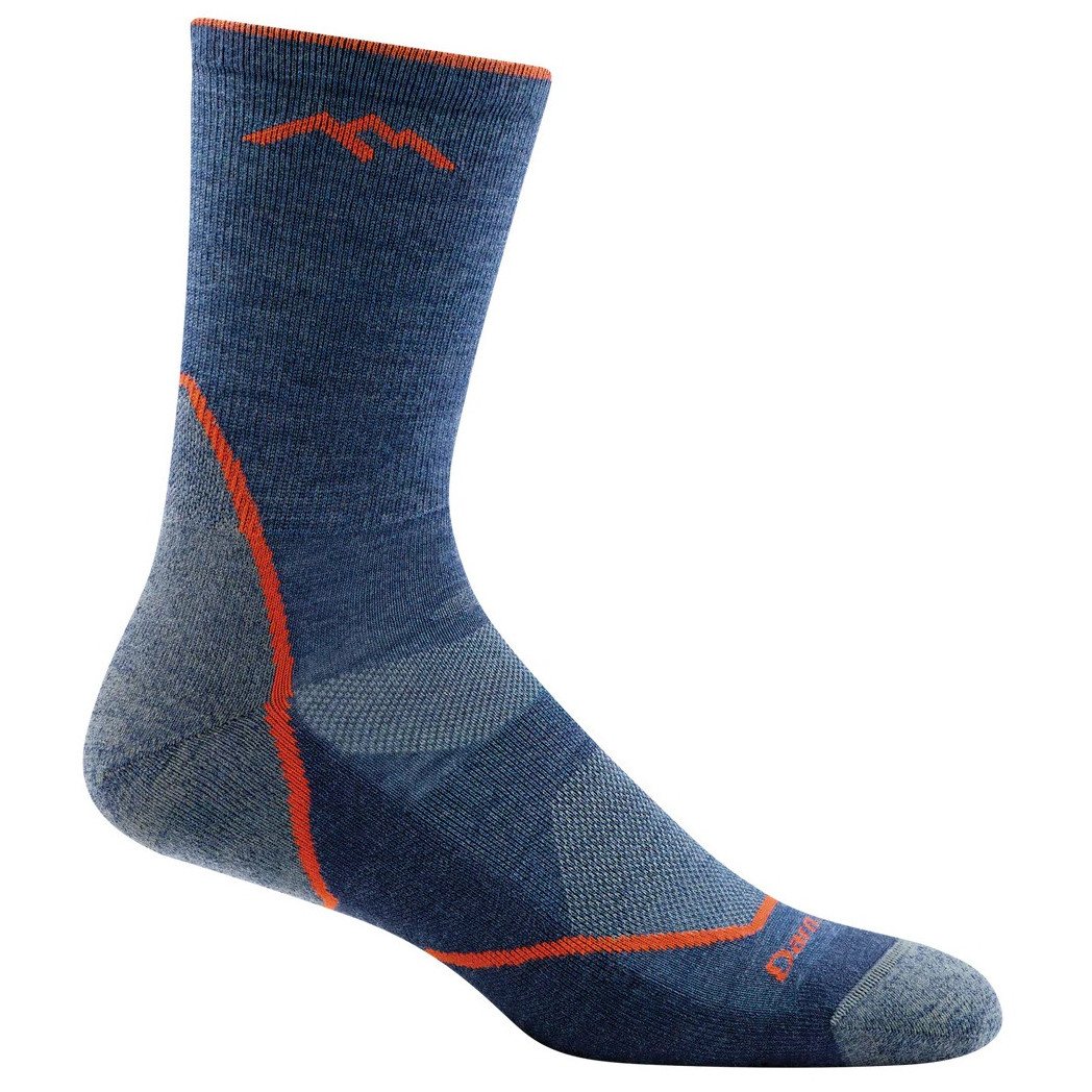 Skarpety męskie Darn Tough Light Hiker Micro Crew Lightweight With Cushion Rozmiar skarpet: 43-45 / Kolor: niebieski