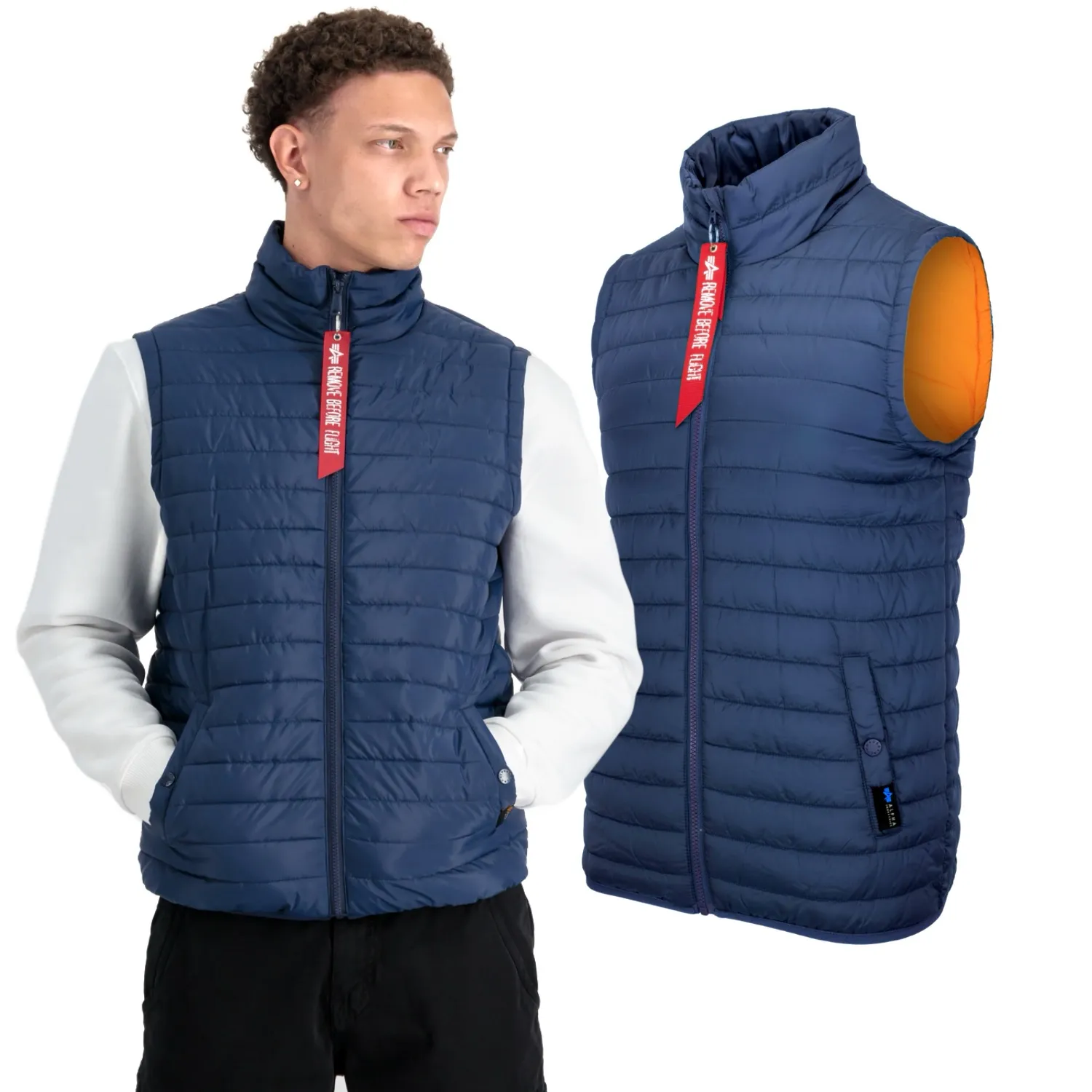 Kamizelka Alpha Industries ULW 138122 697 - Granatowa  L