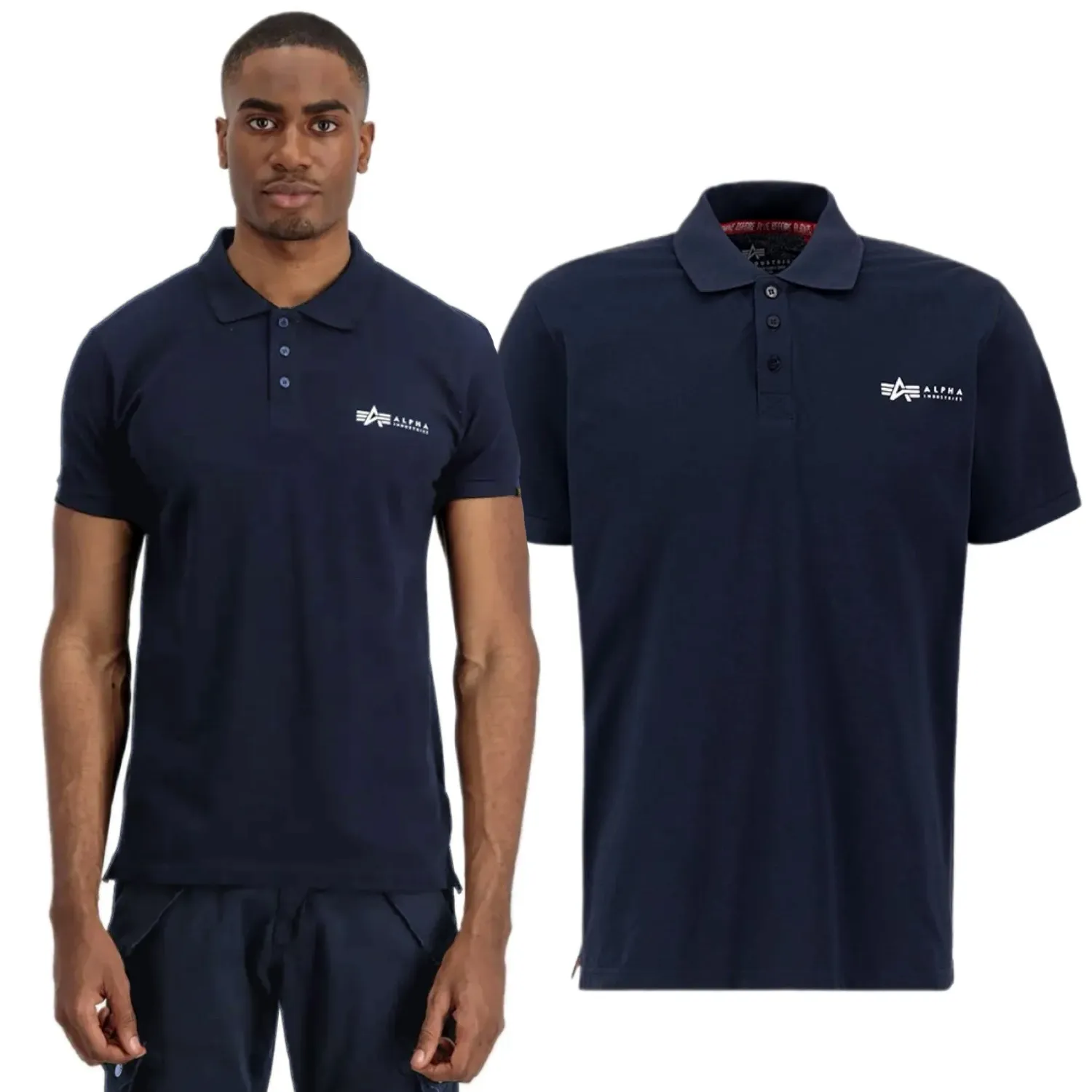 Alpha Industries Basic Polo SL 106600 07 - Rep.Blue