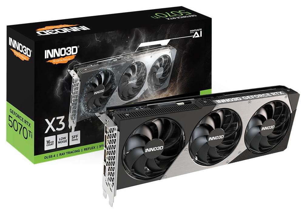INNO3D GeForce RTX 5070 Ti X3 16GB DLSS 4 N507T3-16D7-176068N