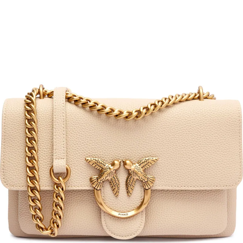 Pinko Skórzana torebka na ramię LOVE ONE SOFT MINI