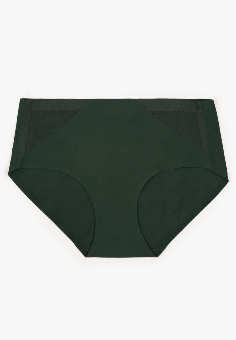 Ciemnozielone Majtki Figi Bezszwowe z Wysokim Stanem Kolaviellea