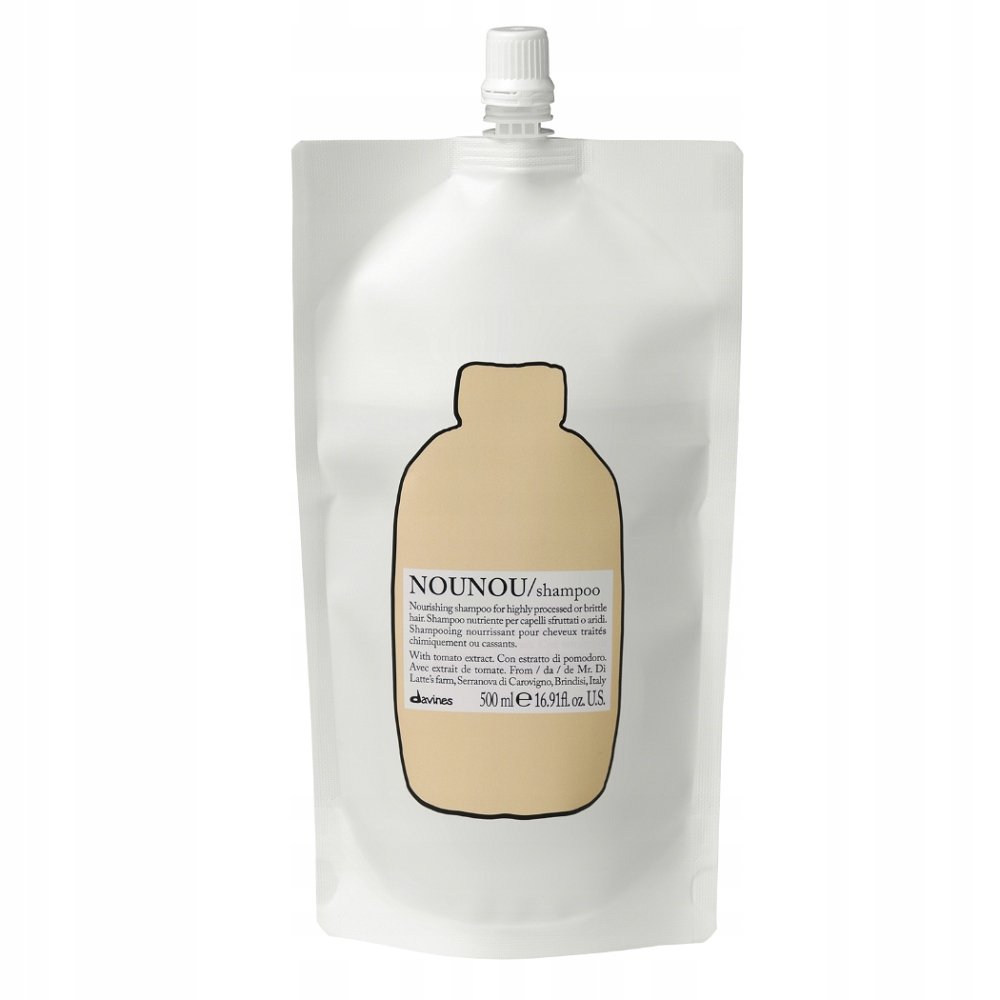 Davines Nounou Szampon Odżywczy Wzmacniający Włosy 500ml Refill