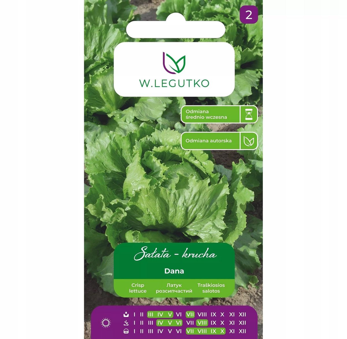 Nasiona Sałata Dana 1g - W.Legutko