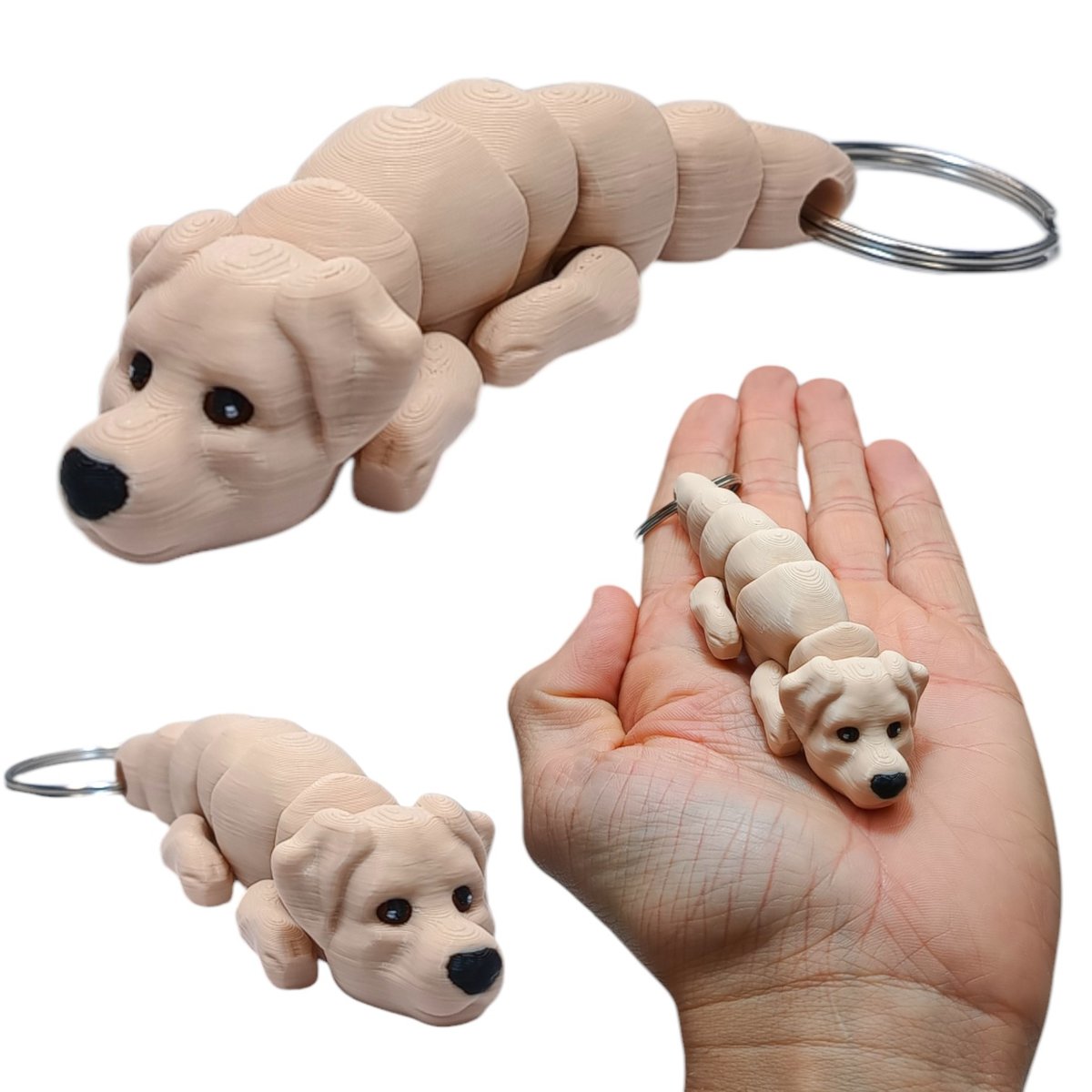 Ruchomy Brelok - Pies Labrador, Piesek Labrador, Breloczek, Brelok do Kluczy