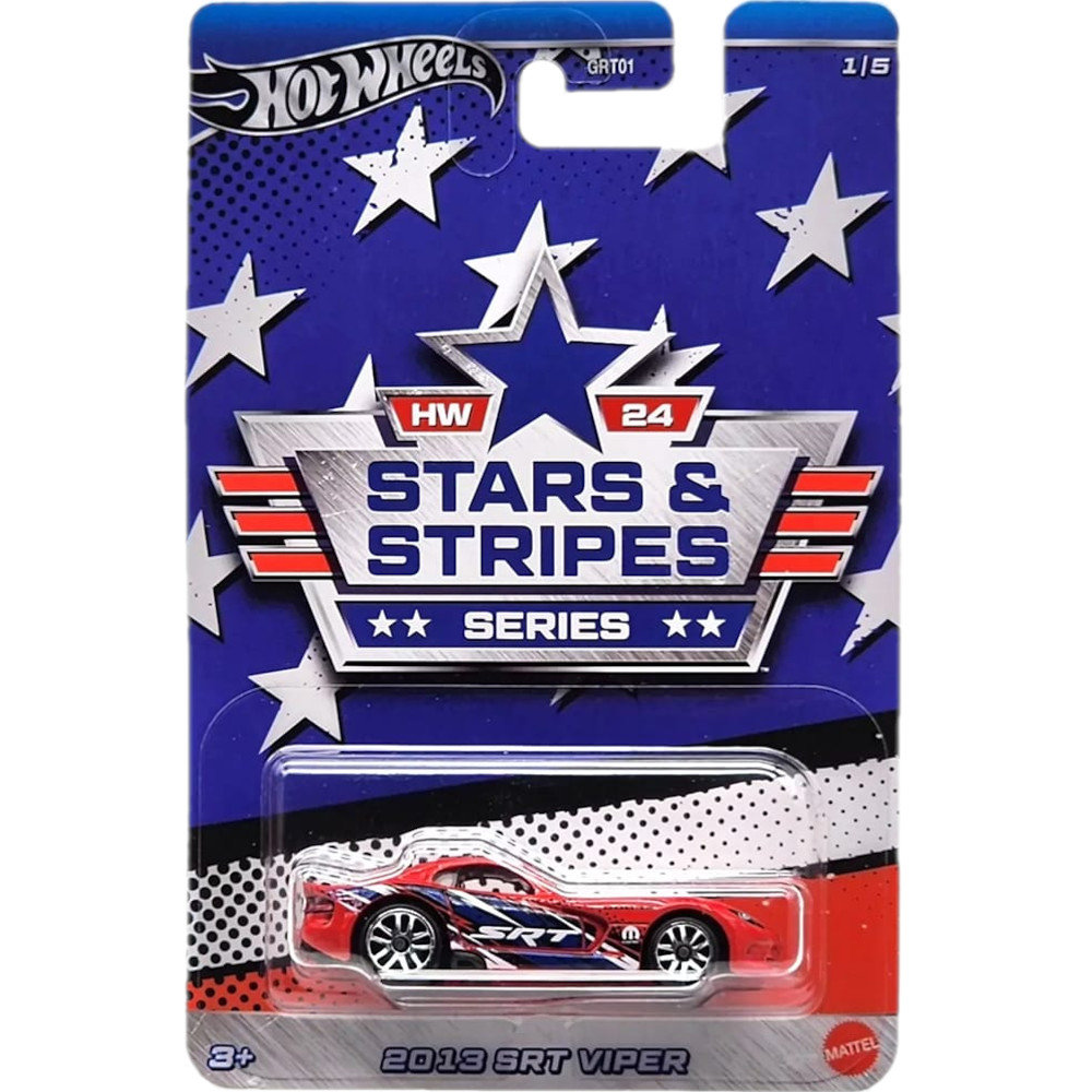 HOT WHEELS STARS AND STRIPES SERIES 2024 AUTKO SAMOCHÓD 2013 SRT VIPER 1/5