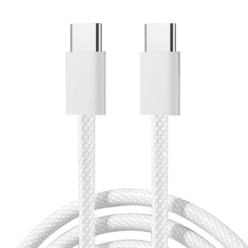 Kabel USB-C do USB-C Joyroom S-A45, 60W, oplot, 1m (bia��y)