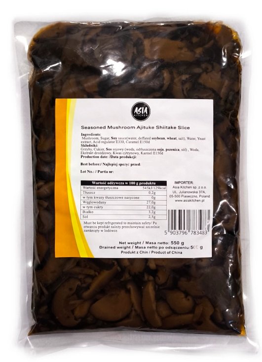 Grzyby marynowane Shiitake 500g - Asia Kitchen