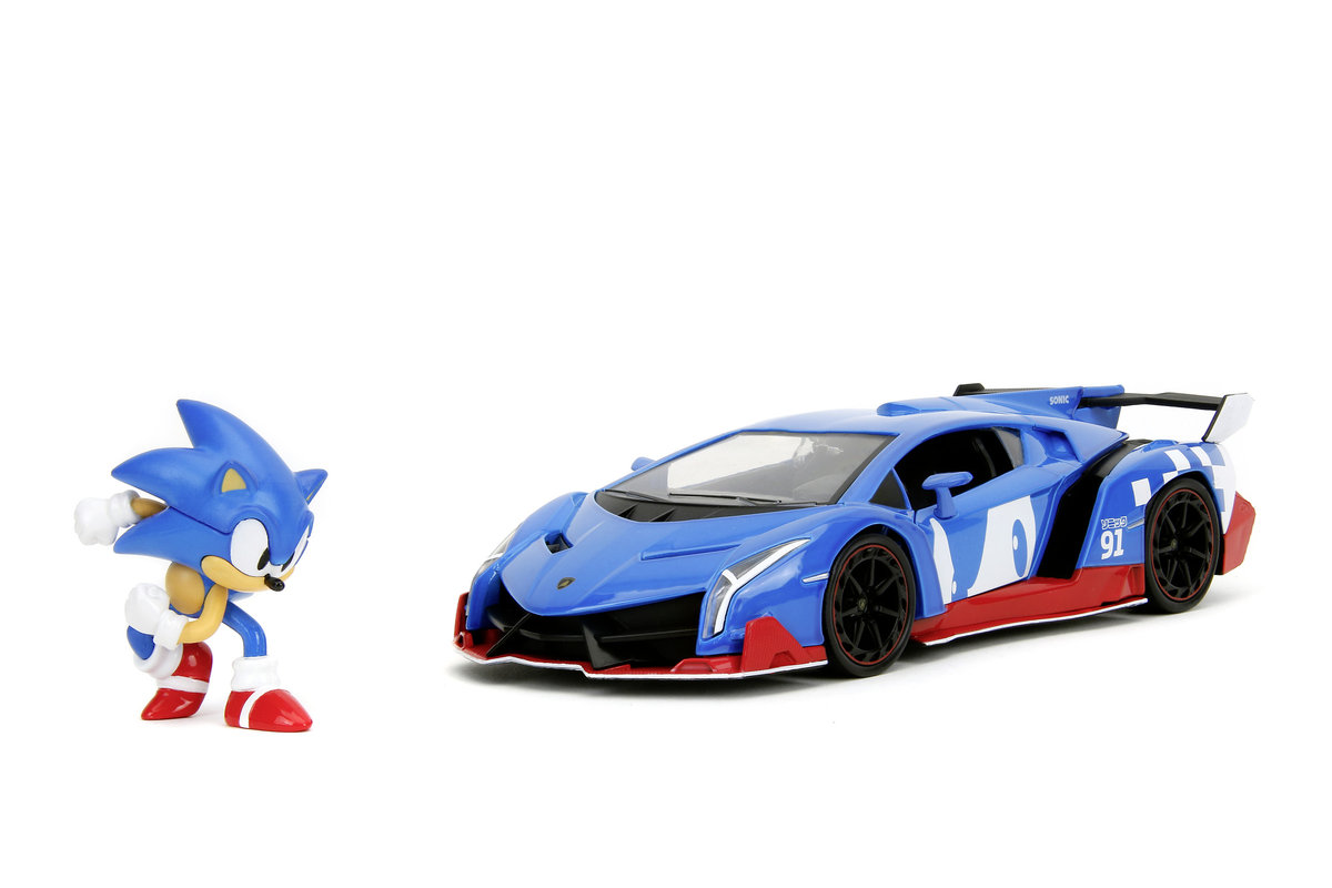 JADA LAMBORGHINI VENENO + SONIC THE HEDGEHOG 1:24 253255082