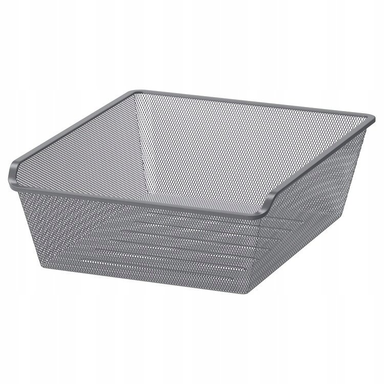 IKEA KOMPLEMENT KOSZ DRUCIANY SZARY 50x58 CM