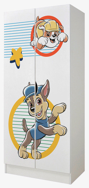 Szafa Dwudrzwiowa Psi Patrol 70x42,5x161,5 cm do Pokoju Dziecięcego PP13