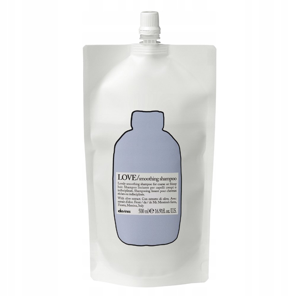 Davines Love Smooth Szampon Wygładzający Włosy Przeciw Puszeniu 500ml Refil