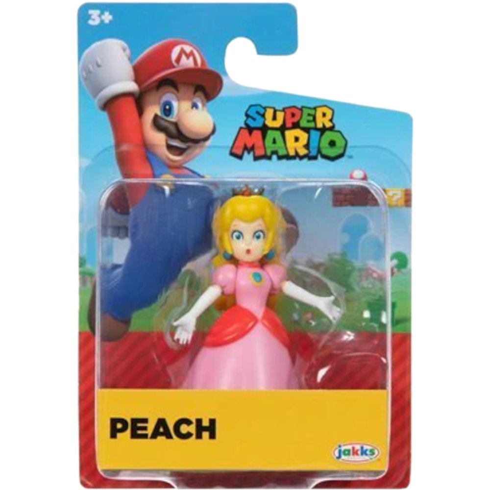 SUPER MARIO NINTENDO JAKKS PACIFIC ORYGINALNA RUCHOMA FIGURKA PEACH 8cm