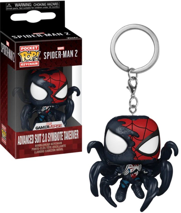 funko pop! pocket breloczek figurka spider-man advanced suit 2.0 symbiote takeover