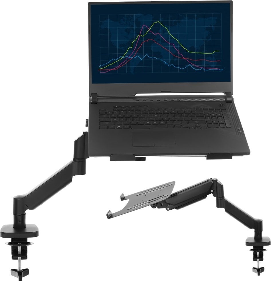 Uchwyt do Laptopa 12-17 cali Gazowy Biurkowy Uniwersalny VX-016