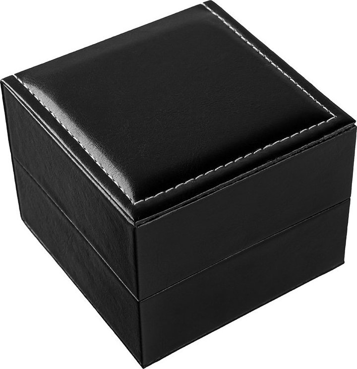 Pudełko na zegarek eko skóra czarno-białe PBES-2