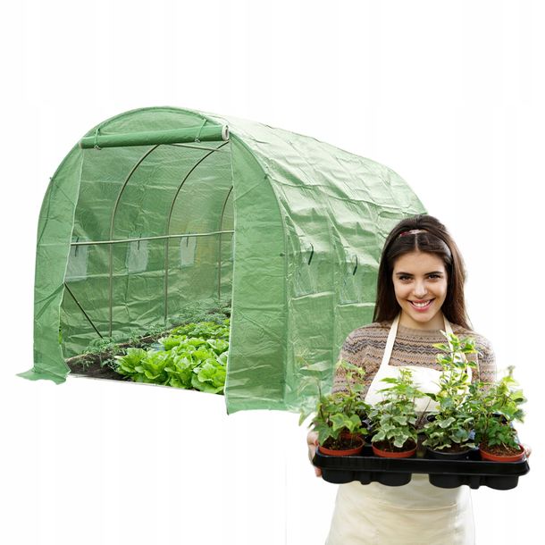 Tunel Foliowy Ogrodowy Szklarnia 8m2 Folia Namiot Na Warzywa 4x2 Oxalis Ii