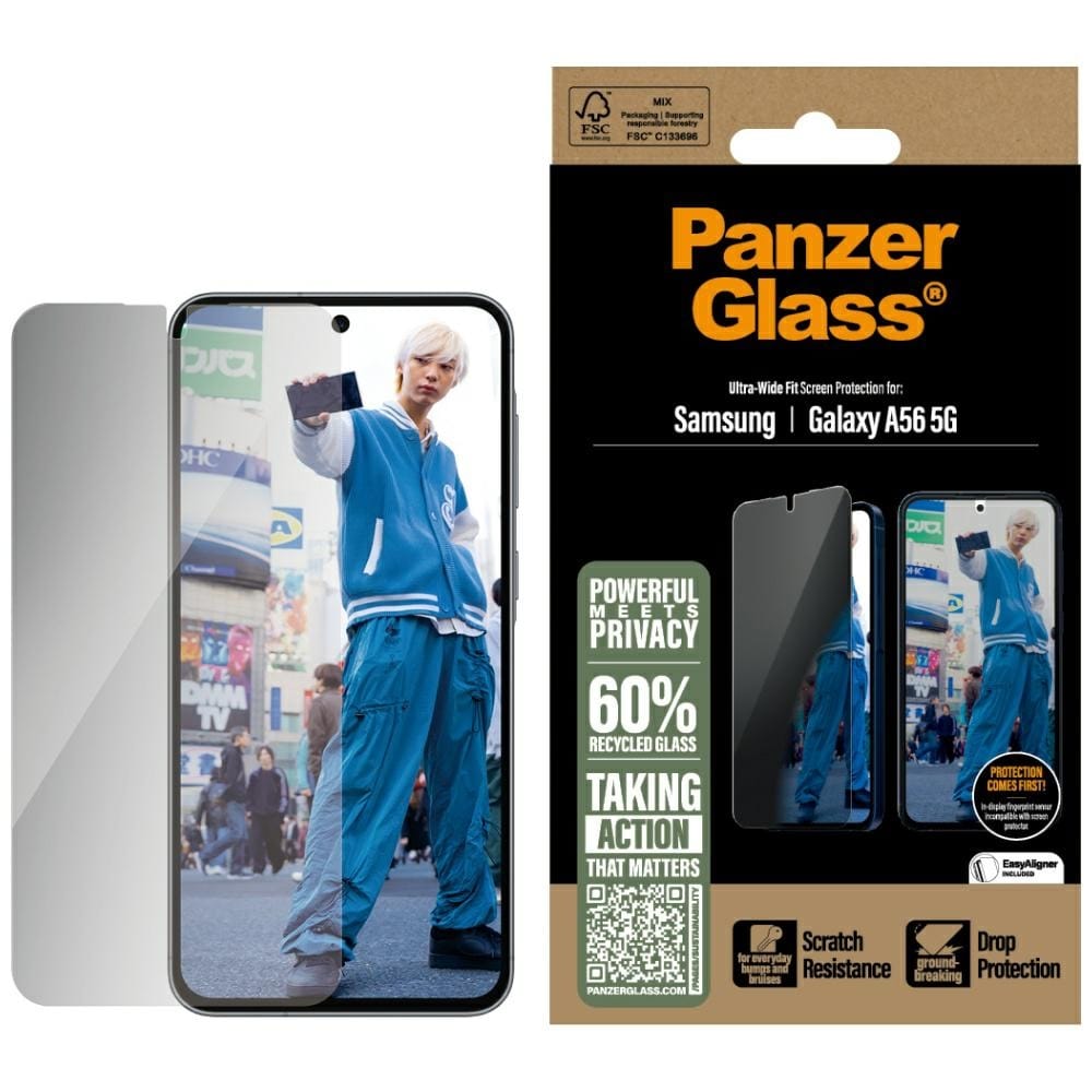 Szkło prywatyzujące PanzerGlass Ultra-Wide Fit do Samsung Galaxy A56 5G
