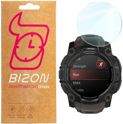 Bizon Szkło hartowane na ekran Glass Watch Clear do Garmin Instinct 3 50 mm
