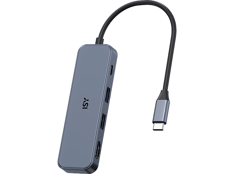 Adapter wieloportowy ISY IAD-1032 Srebrny