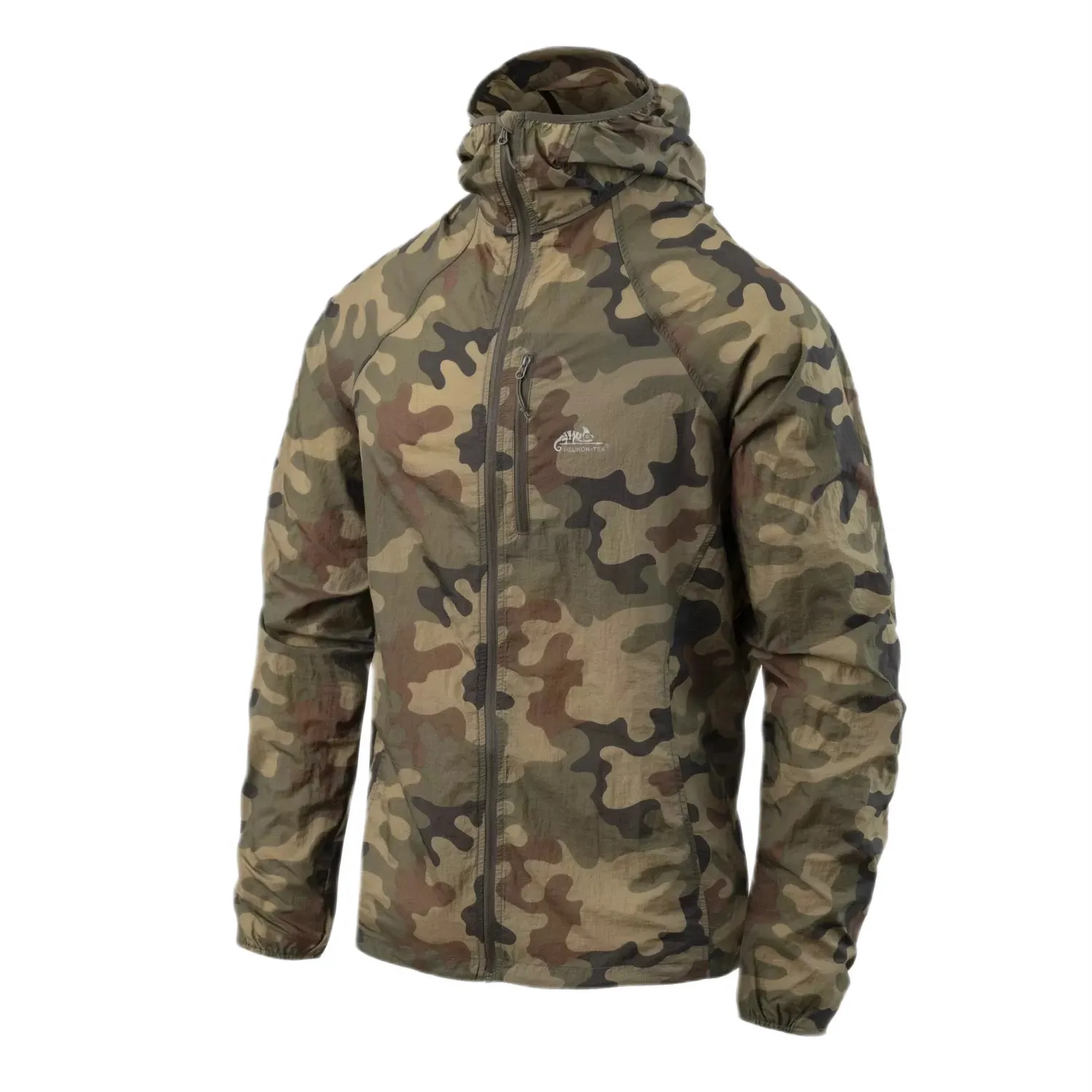 Kurtka Helikon-Tex Wiatrówka TRAMONTANE - WindPack Nylon - PL Woodland