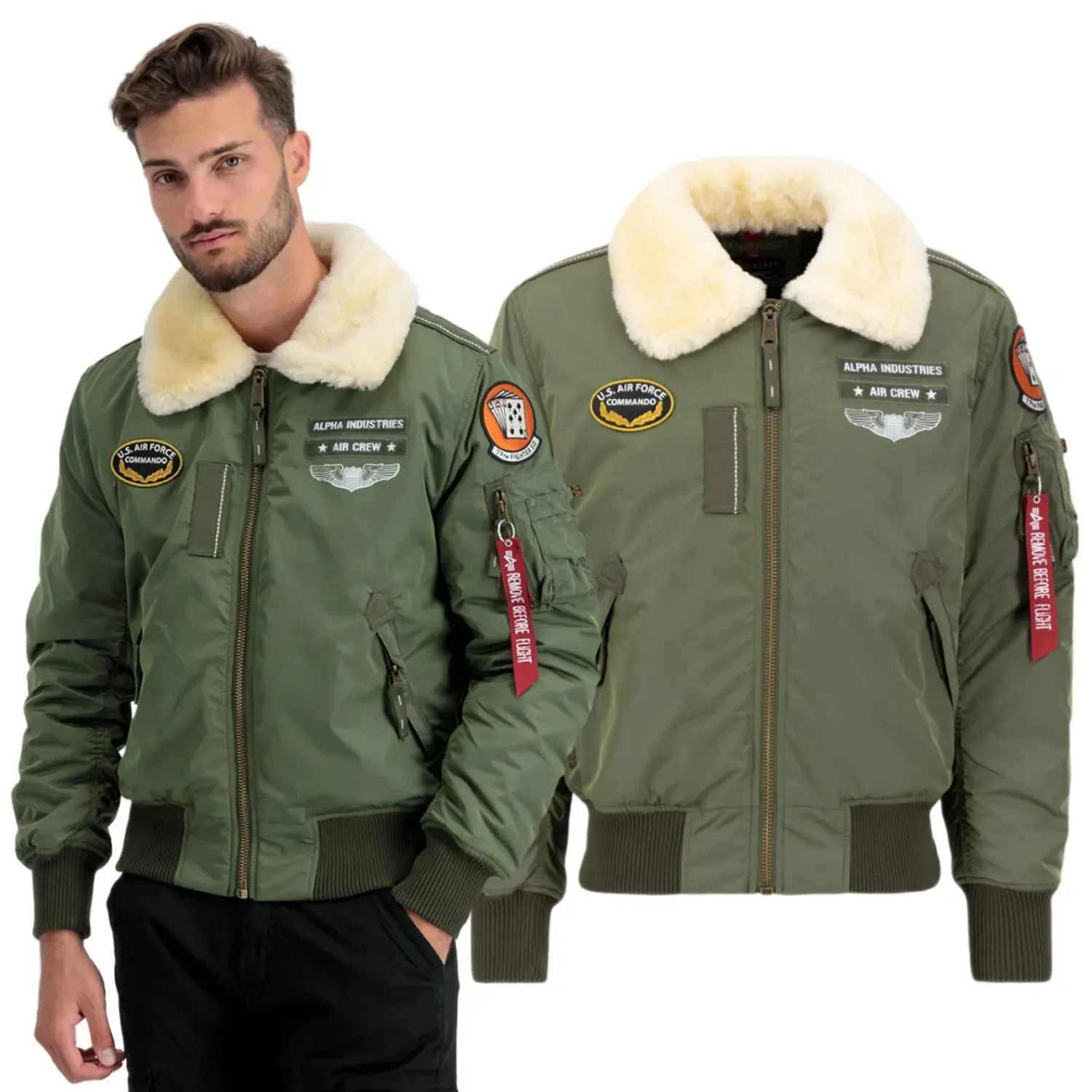 Kurtka Alpha Industries Injector III Air Force 198113 01 - Zielona  M
