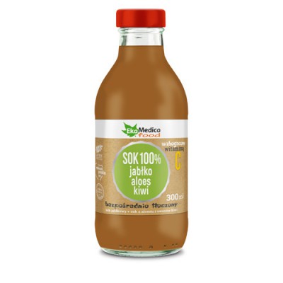 Sok 100% Jabłko Aloes Kiwi - 300 ml EKAMEDICA