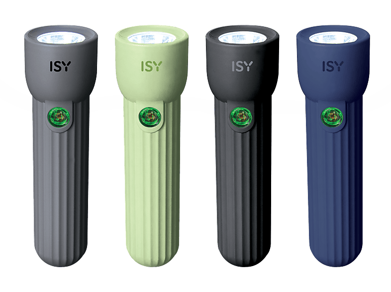 Latarka ISY IFL-400 Szary, Zielony, Czarny, Niebieski