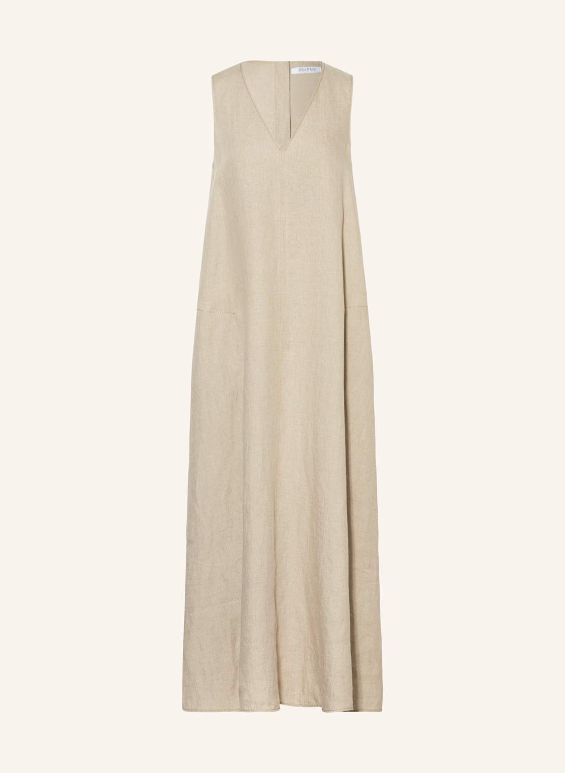 Max Mara Sukienka Z Lnu Simeone beige