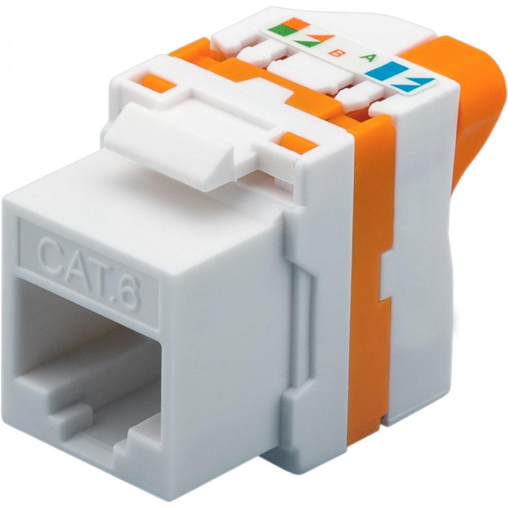 Techly 028573 Keystone RJ45 UTP Cat6 samozaciskowy, do PoE 28573