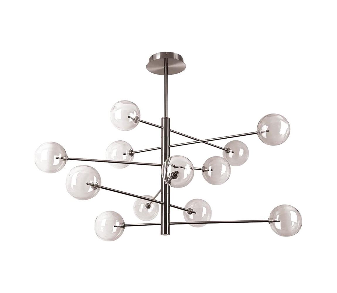 Ideal Lux - LED Żyrandol EQUINOXE 12xG4/2W/230V śr. 128,1 cm chrom/przezroczysty
