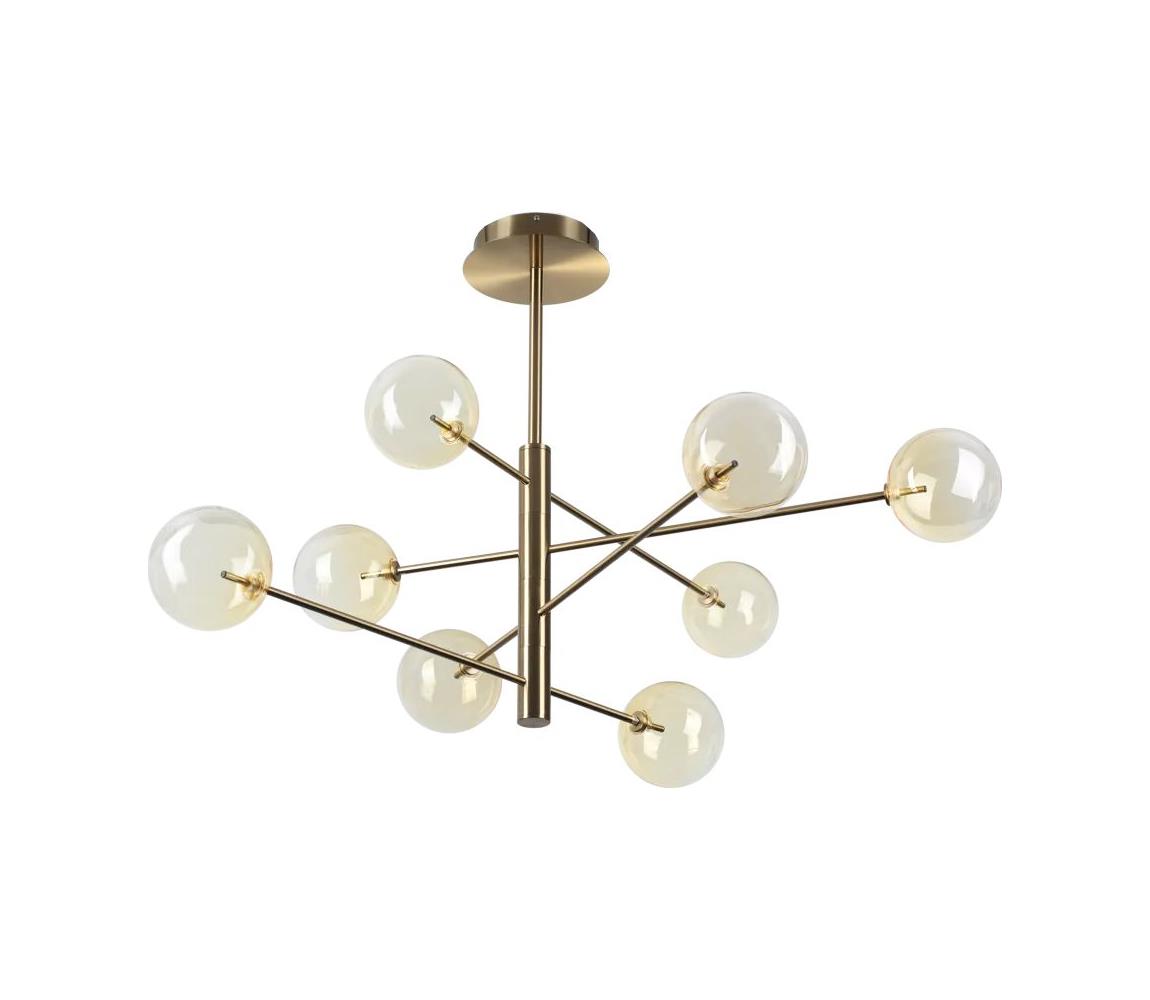 Ideal Lux - LED Żyrandol EQUINOXE 8xG4/2W/230V śr. 128 cm mosiądz/dymny