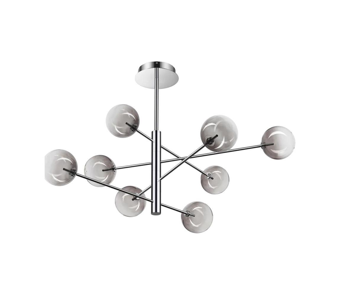 Ideal Lux - LED Żyrandol EQUINOXE 8xG4/2W/230V śr. 128 cm chrom/dymny