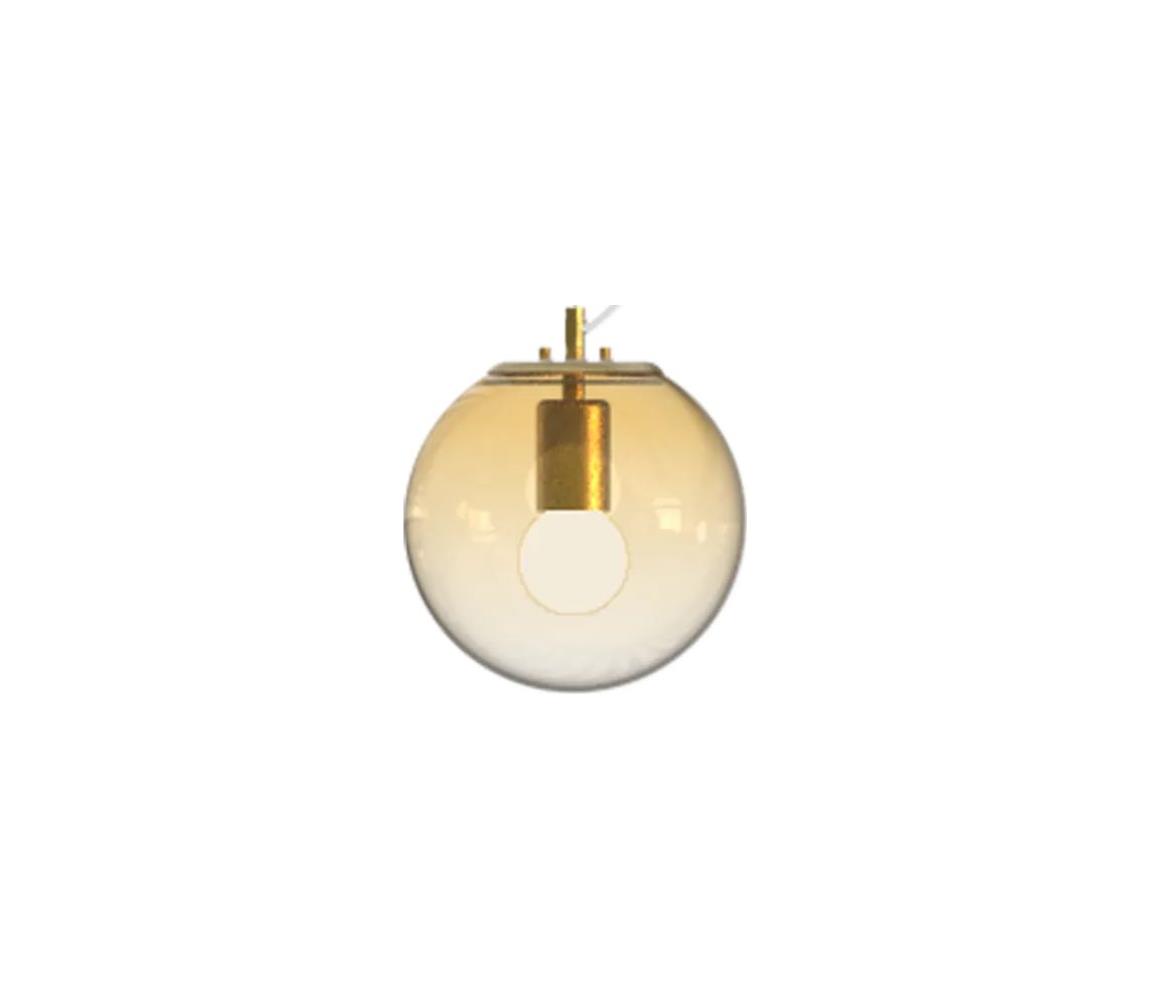 Ideal Lux - Żyrandol na lince MAPA 1xE27/42W/230V śr. 20 cm złoty/dymny