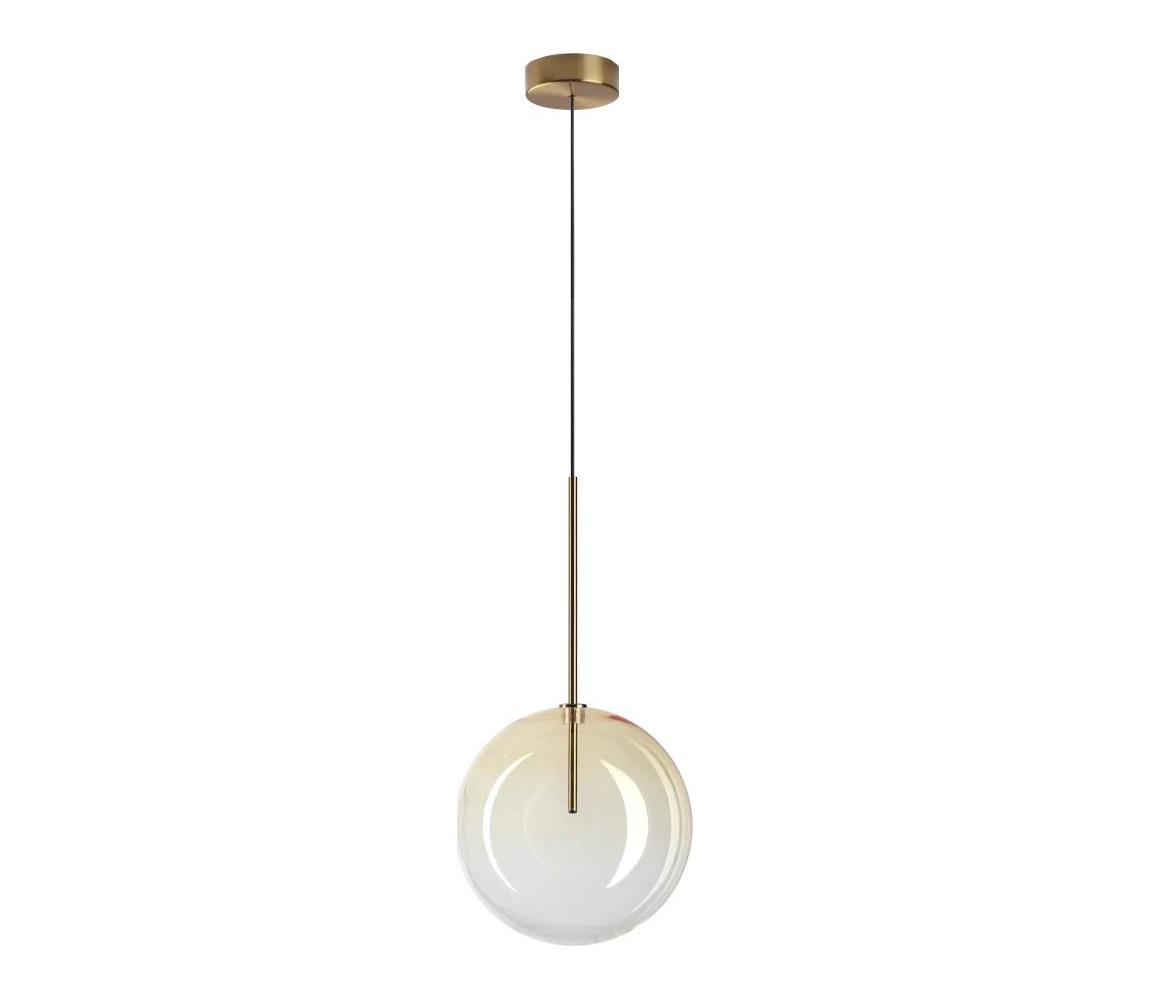 Ideal Lux - LED Żyrandol na lince EQUINOXE 1xG4/2W/230V śr. 25 cm mosiądz/dymny