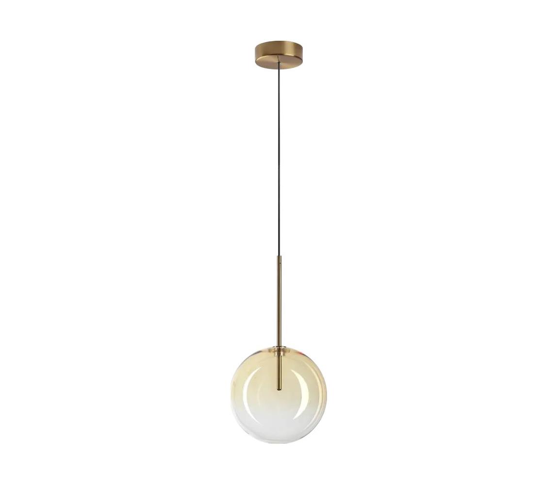 Ideal Lux - LED Żyrandol na lince EQUINOXE 1xG4/2W/230V śr. 20 cm mosiądz/dymny