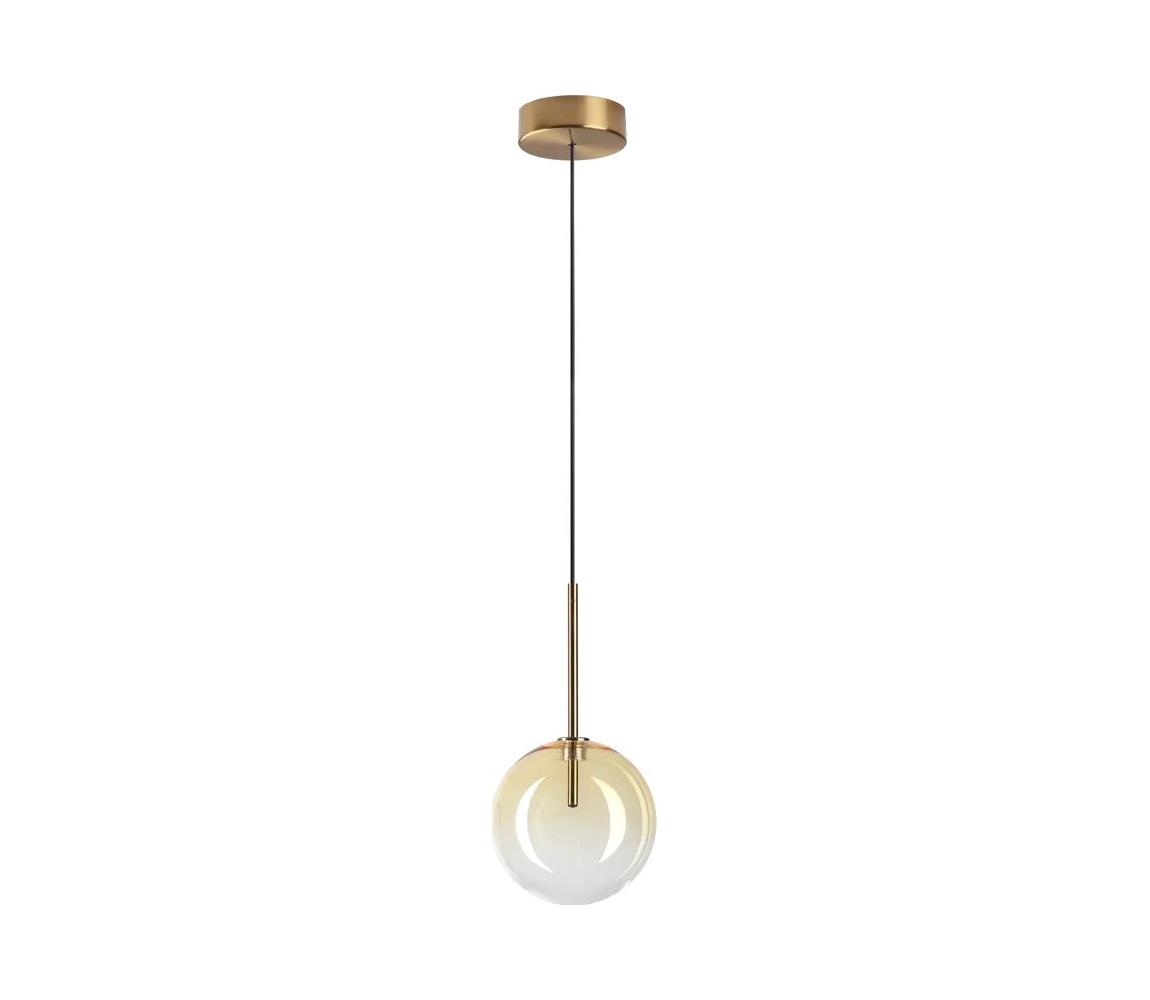 Ideal Lux - LED Żyrandol na lince EQUINOXE 1xG4/2W/230V śr. 15 cm mosiądz/dymny